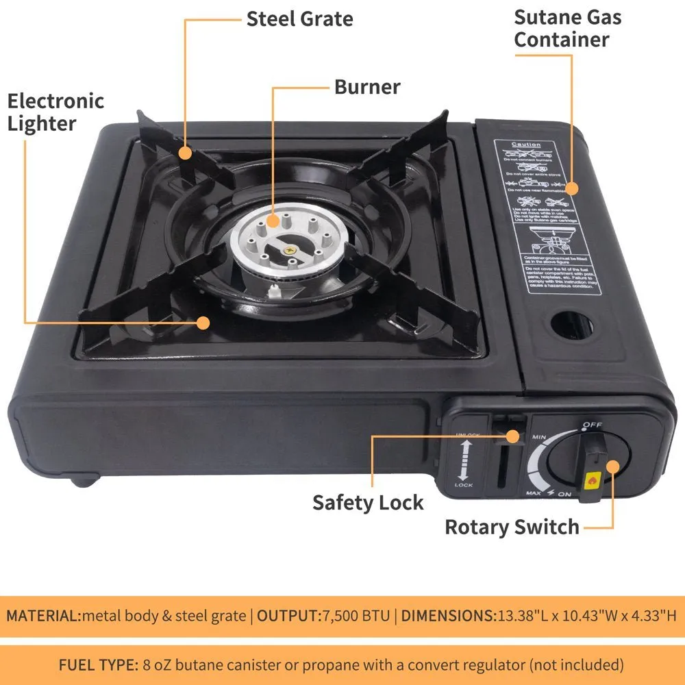1 Burner Portable Butane Camping Stove