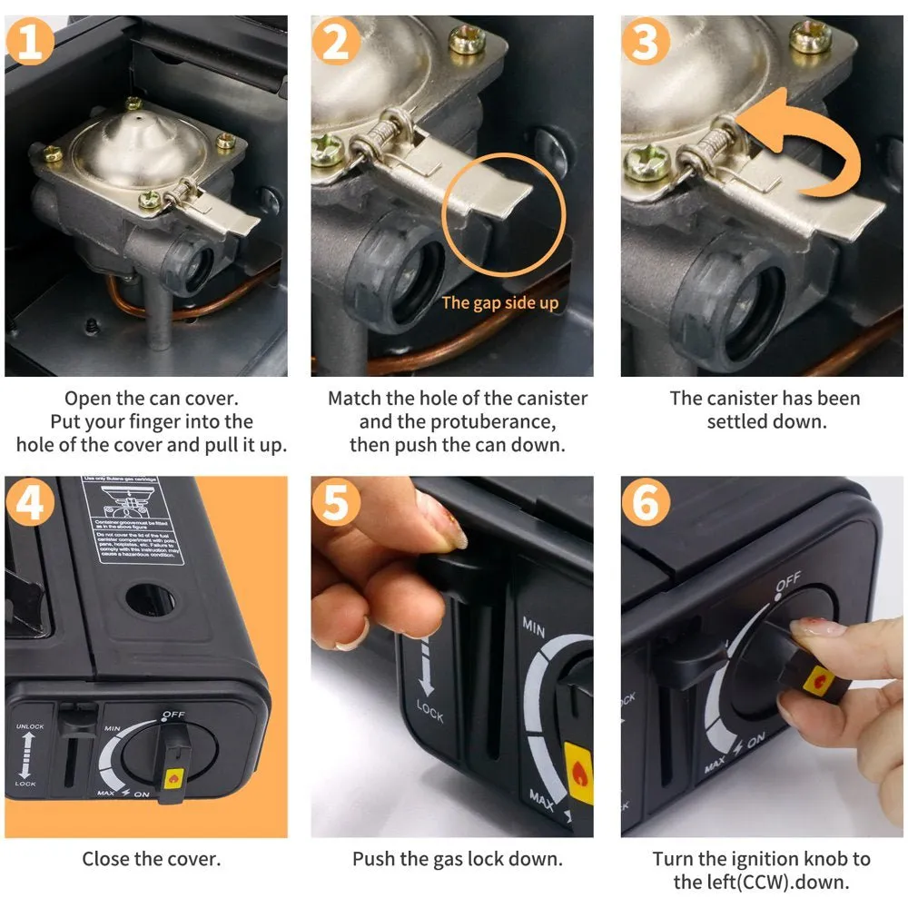 1 Burner Portable Butane Camping Stove