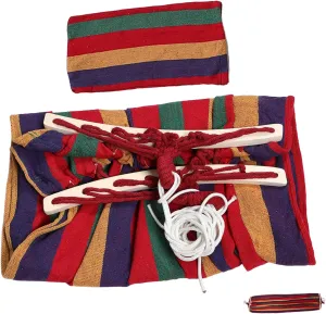 1 Set Thickened Outdoor Camping Hammock Heavy Duty Canvas Flip Design Portable for Picnic Use Versatile Lounge Chair Durable Comfortable Sleeping