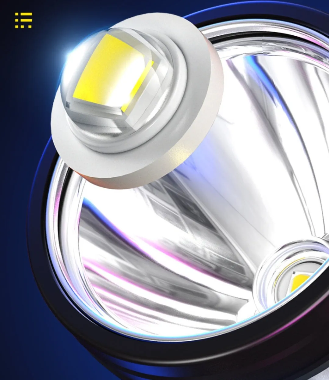 100000lumens 40-Core White Laser Light LED Headlamp with 2Pcs Lithium Battery Lighting Cell Phone Charging 2-in-1 Headlamp