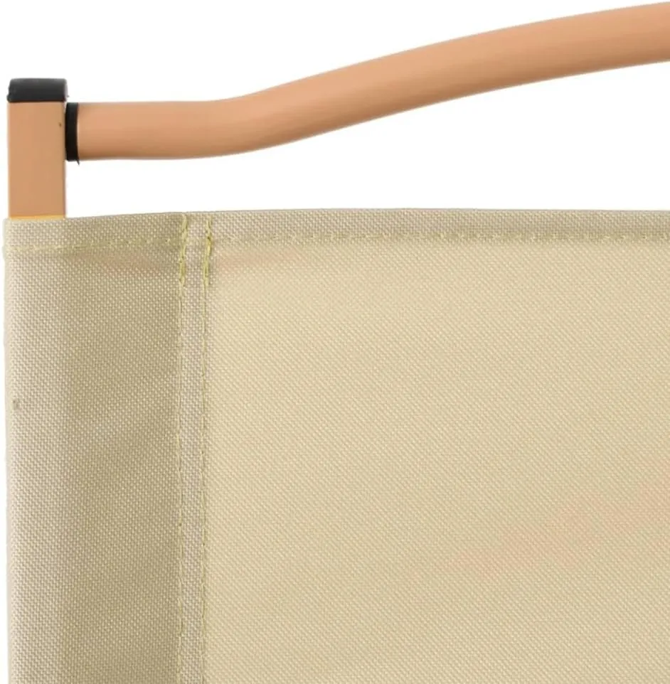 2 Pack Beige Camping Chairs Oxford Fabric Foldable Outdoor Chairs with Powder-Coated Steel Frame 21.3"x21.7"x30.7" for Beach Picnic Patio Garden
