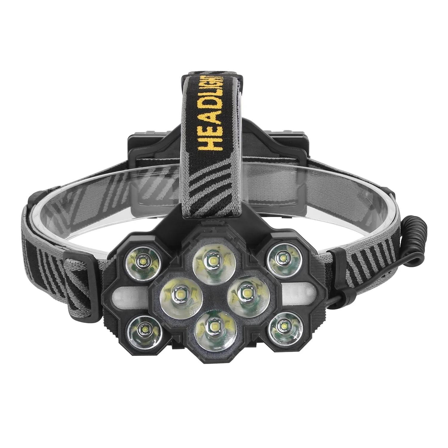 20000LM LED Headlamp 8 Lighting Modes Rechargeable