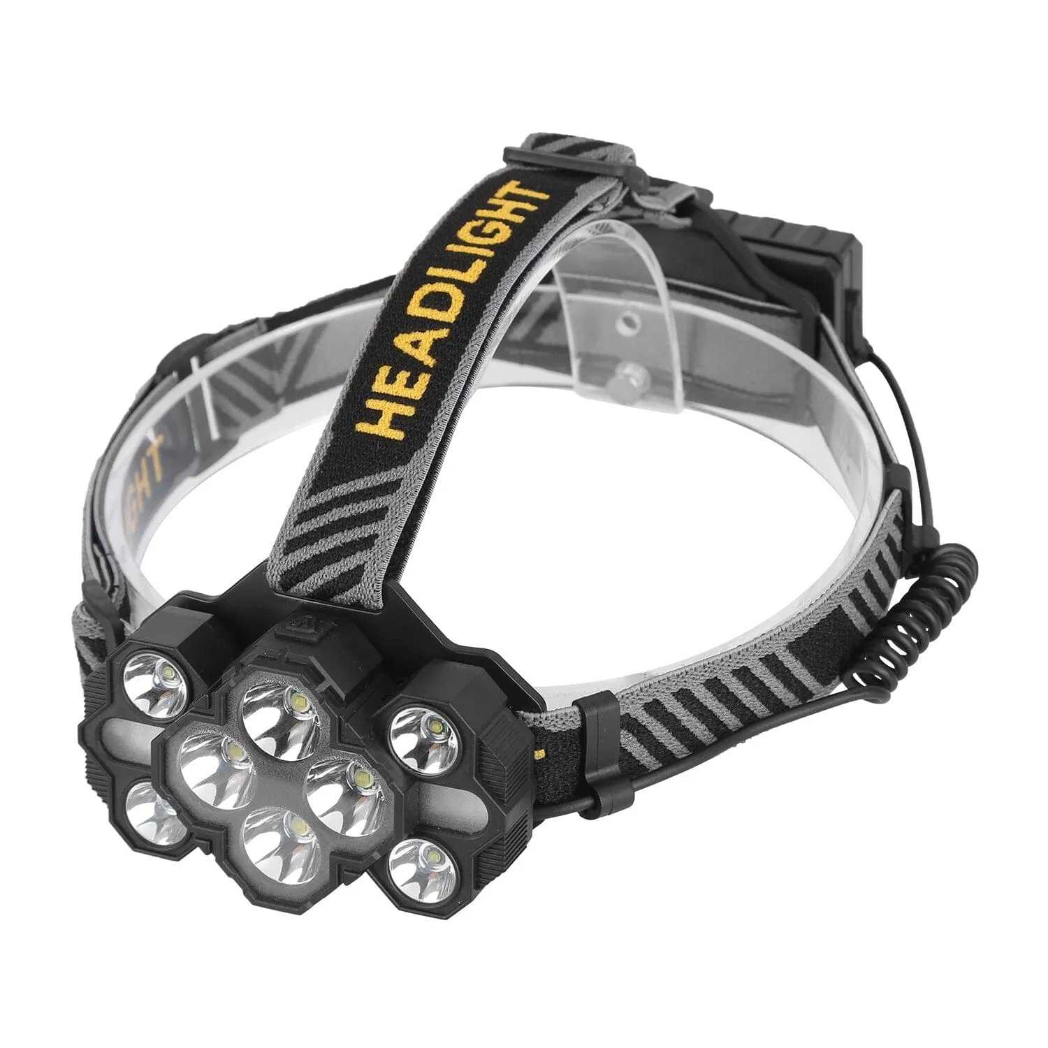 20000LM LED Headlamp 8 Lighting Modes Rechargeable