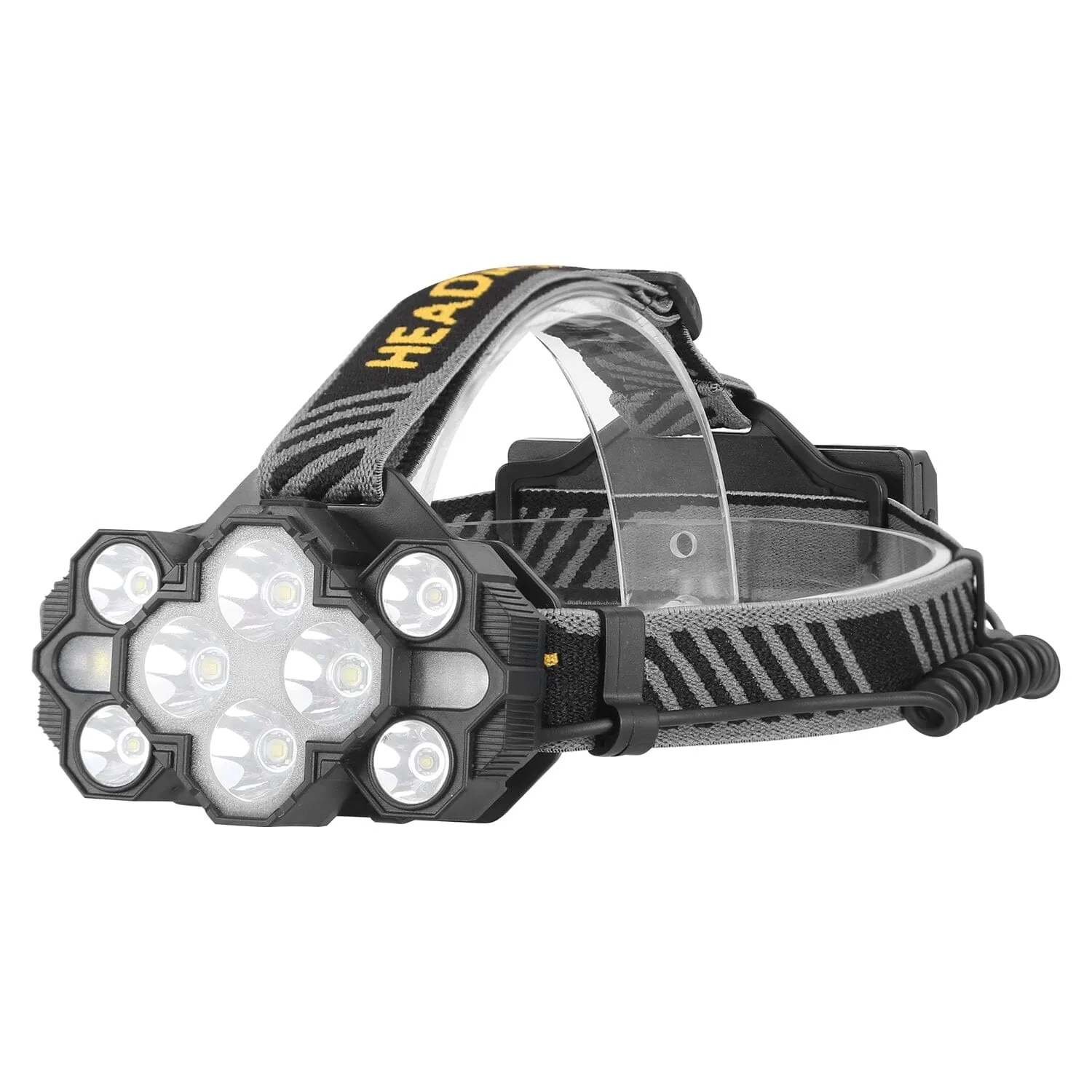 20000LM LED Headlamp 8 Lighting Modes Rechargeable