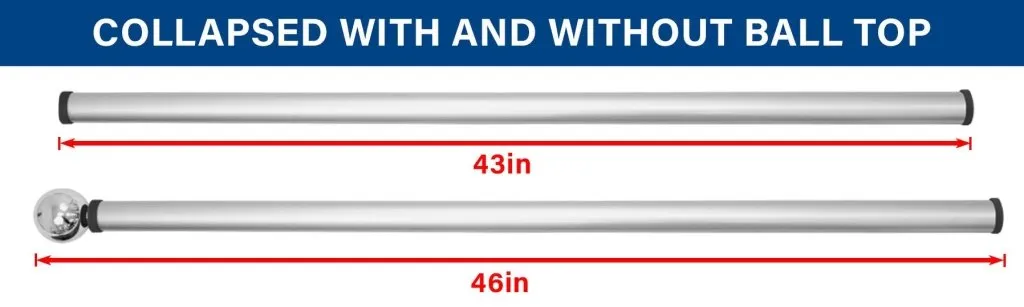 22ft Deluxe Fiberglass Pole