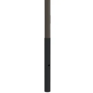 25' Above Grade x 6.0" Base OD x 4.0" Top OD x 0.188" Thick, Round Tapered Aluminum, Direct Burial Light Pole