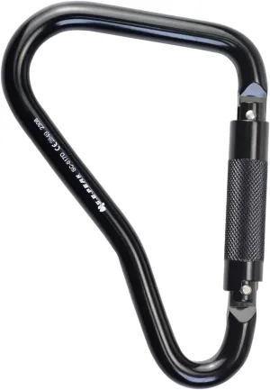 25kN Large Aluminum Auto Locking Ladder Hook, Professional CE Certified Heavy Duty Lightweight Clip for Tower, Ladder, Fall Protection/Huge Opening Gate,Black