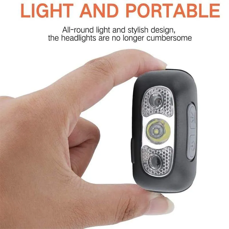 2PCS 60000Lm Mini Power Bank LED Tactical Flashlight and Sensor LED Headlight