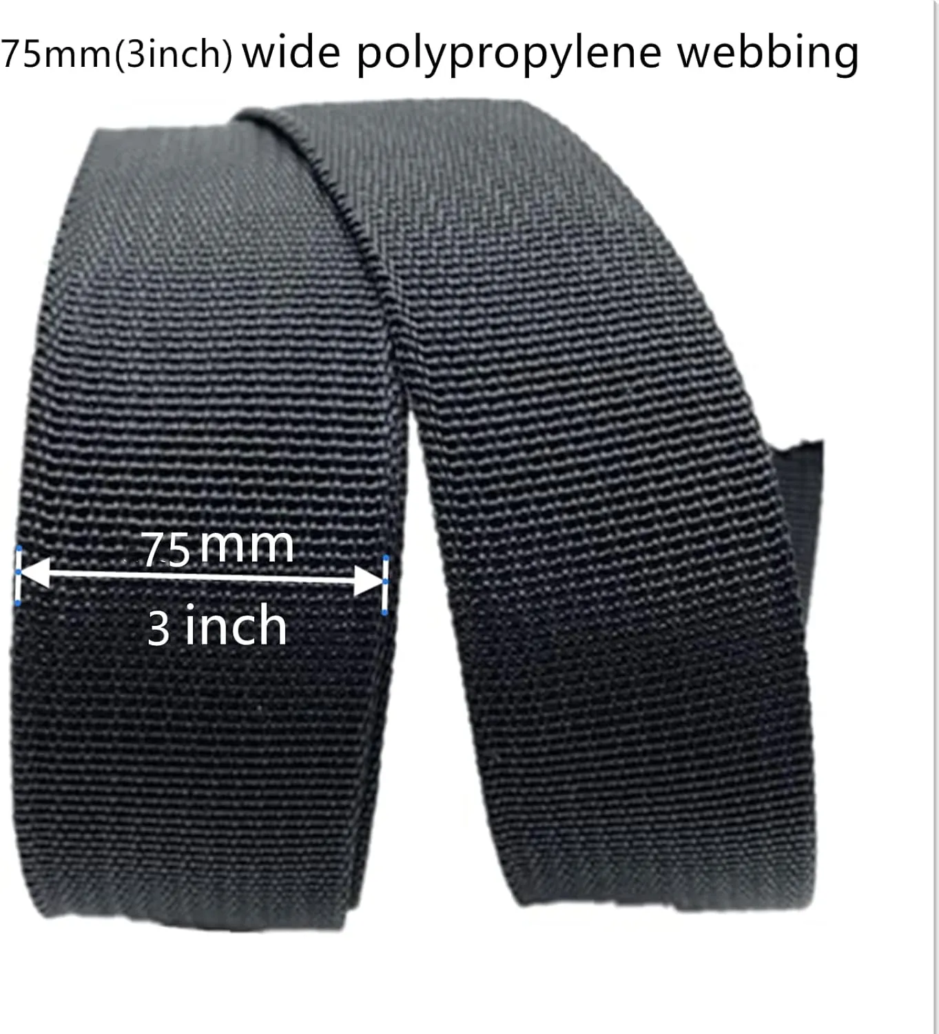 3 inch Webbing for Lawn Chair, Heavy Duty Polypropylene Webbing Strap