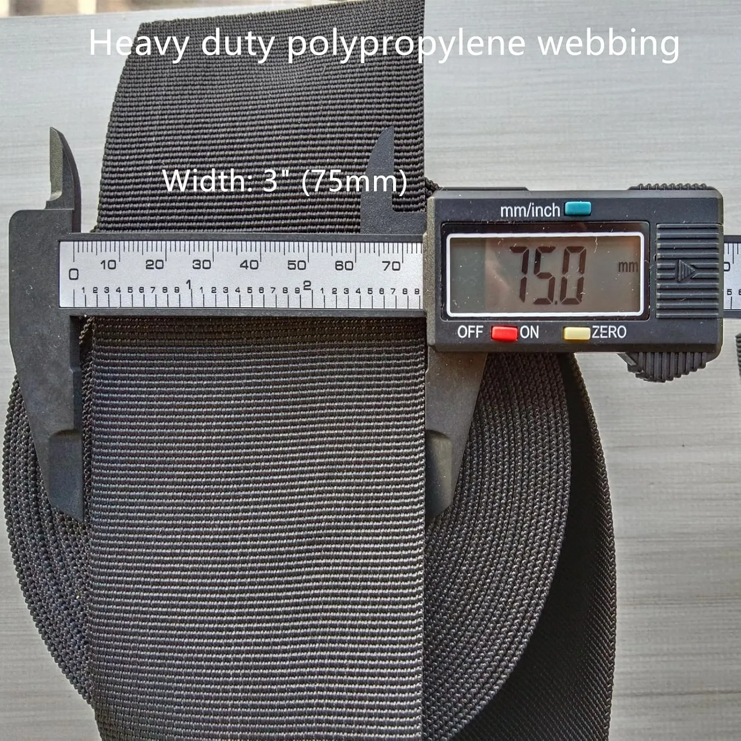 3 inch Webbing Strap for Lawn Chairs, 3" Olive Green Heavy Duty Polypropylene Webbing, 5 Yard