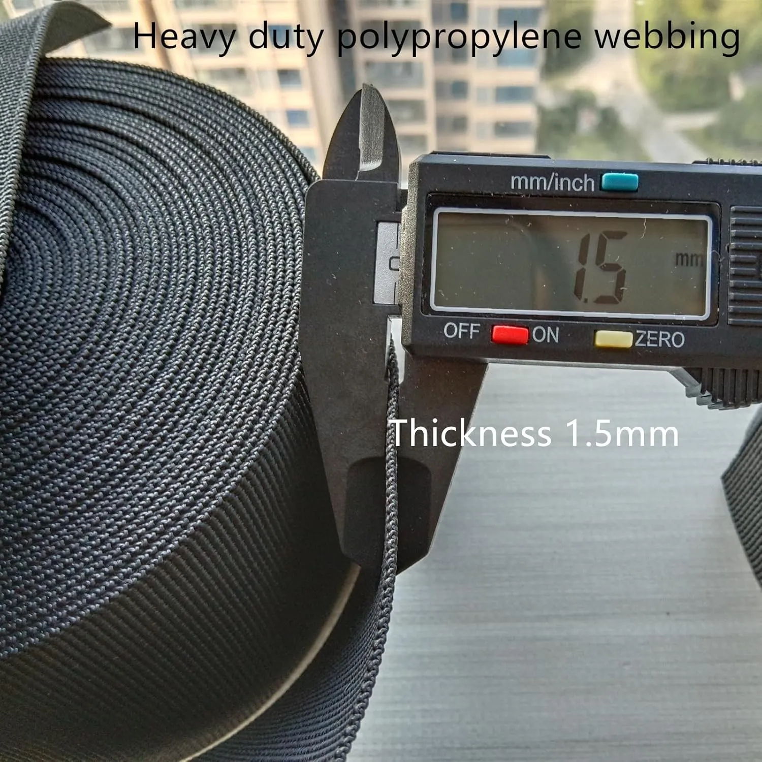 3 inch Webbing Strap for Lawn Chairs, 3" Olive Green Heavy Duty Polypropylene Webbing, 5 Yard