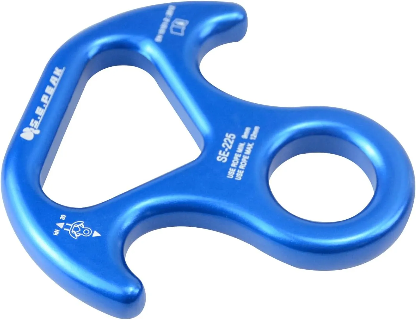 30kN/35kN/40kN Rescue Figure 8 Descender Climbing Gear Downhill Equipment Rigging Plate Rappeling Device for Rock Climbing/Aluminum Alloy