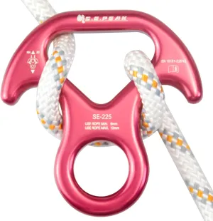 30kN/35kN/40kN Rescue Figure 8 Descender Climbing Gear Downhill Equipment Rigging Plate Rappeling Device for Rock Climbing/Aluminum Alloy
