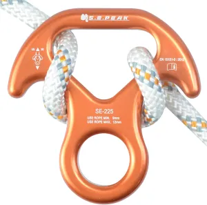 30kN/35kN/40kN Rescue Figure 8 Descender Climbing Gear Downhill Equipment Rigging Plate Rappeling Device for Rock Climbing/Aluminum Alloy