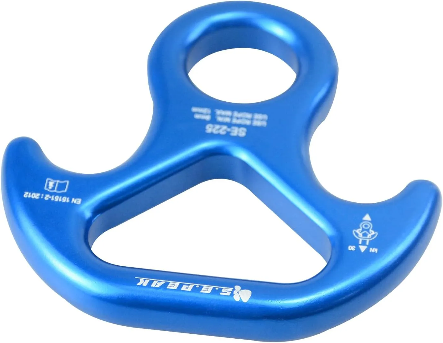 30kN/35kN/40kN Rescue Figure 8 Descender Climbing Gear Downhill Equipment Rigging Plate Rappeling Device for Rock Climbing/Aluminum Alloy