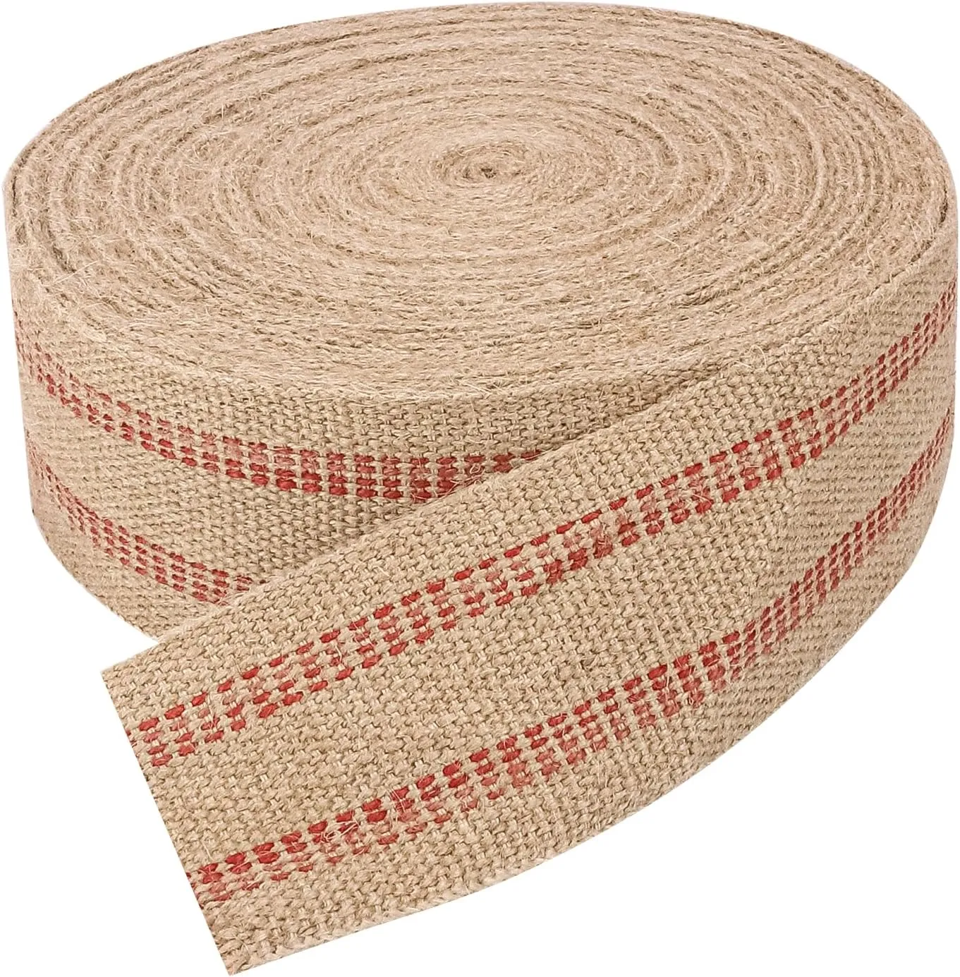 33 Yard Jute Webbing Tape, 3.54 Inch Jute Webbing, Crafted Chair Webbing Tape for Couch and Furniture Replacement - Durable Craft Jute Webbing Tape for Arts, Crafts, & Sewing