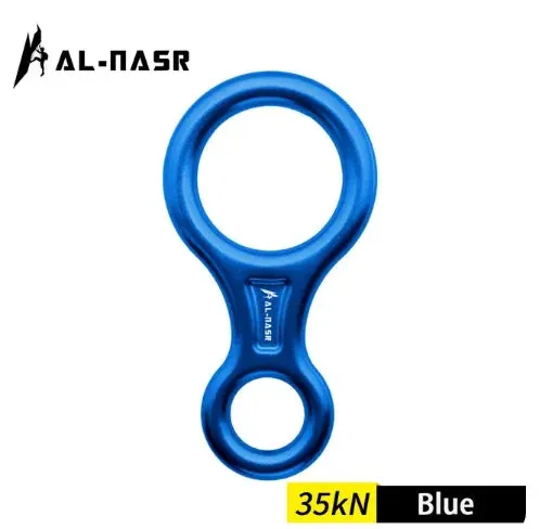 35kN Aluminum Figure 8 Carabiner - Rock Climbing Rappelling Descender and Belay Device