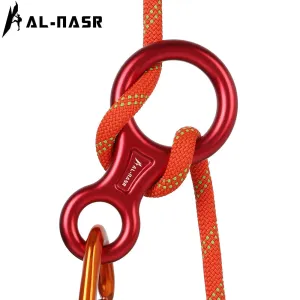 35kN Aluminum Figure 8 Carabiner - Rock Climbing Rappelling Descender and Belay Device