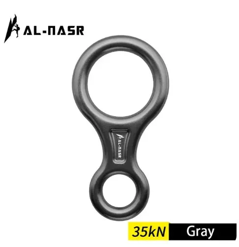 35kN Aluminum Figure 8 Carabiner - Rock Climbing Rappelling Descender and Belay Device
