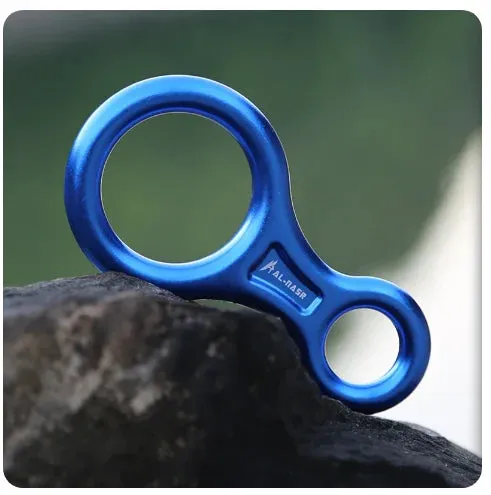 35kN Aluminum Figure 8 Carabiner - Rock Climbing Rappelling Descender and Belay Device
