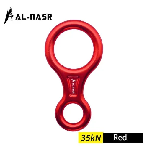 35kN Aluminum Figure 8 Carabiner - Rock Climbing Rappelling Descender and Belay Device