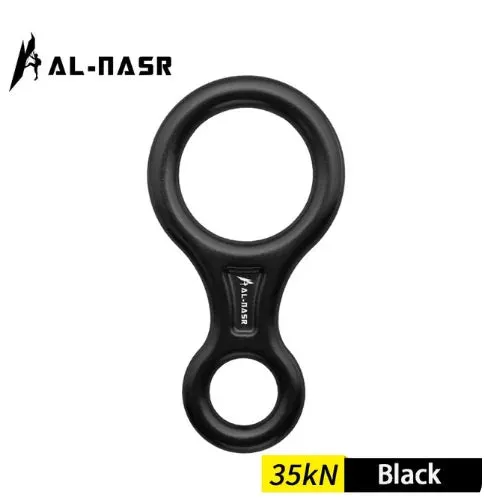 35kN Aluminum Figure 8 Carabiner - Rock Climbing Rappelling Descender and Belay Device