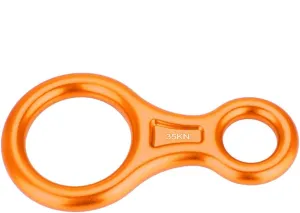 35KN Figure 8 Rappel Ring | Heavy Duty Aluminum Alloy Descender for Rock Climbing/Fire Rescue/Work at Height | 3500kg Breaking Strength, 8-13mm Rope Compatibility
