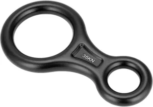 35KN Figure 8 Word Rope Descender Rappel Rock Climbing Rescuing Gear Equipment for Rappelling Belaying Tree Climbing