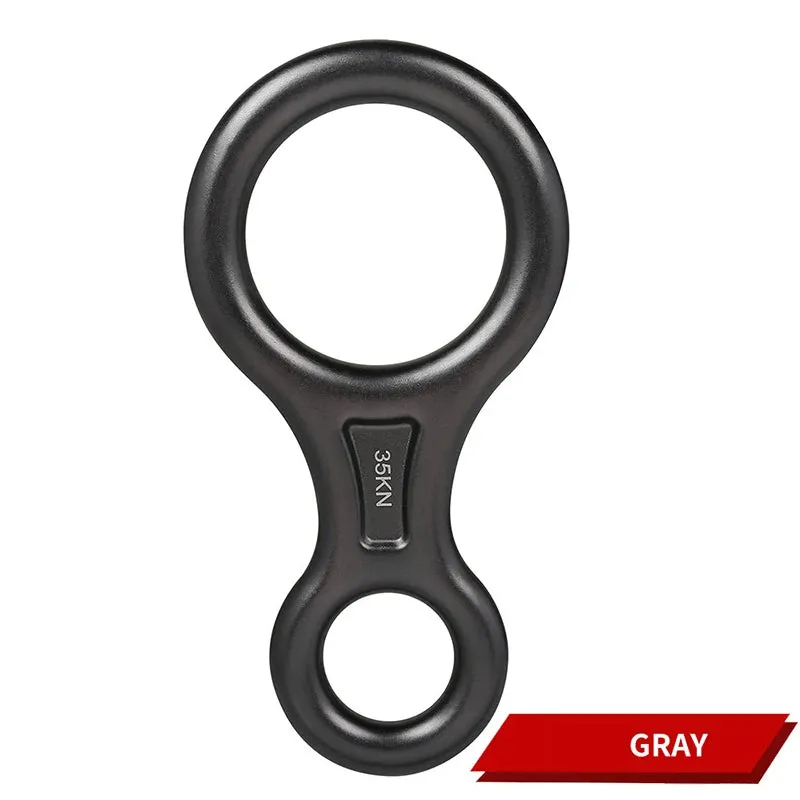 35KN Rock Climbing Carabiner - Aluminum Figure 8 Rappelling Descender for Abseiling and Downhill
