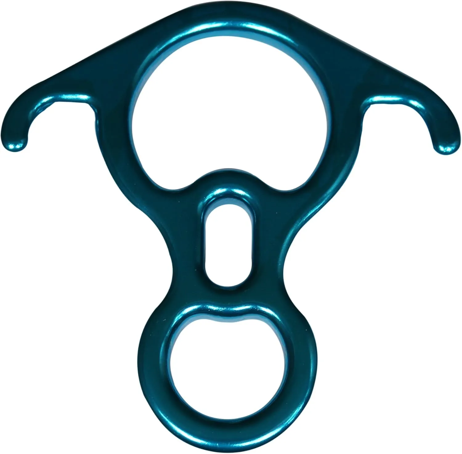 45kn Figure 8 Aluminum Alloy Rescue Descender with Large Bent-Ear for Outdoor Camping Rock Climbing Sports