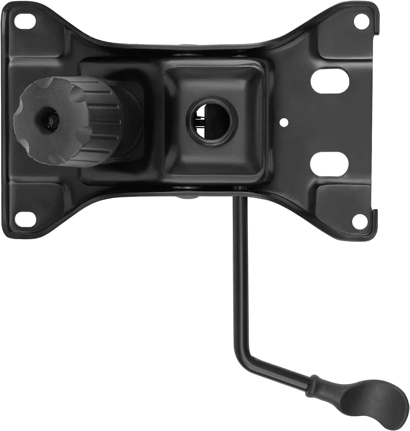 500Lbs Office Chair Replacement Parts, w/ 6'' x 10.2" Mounting Holes Chair Base Heavy Duty Plate Swivel Tilt Control Seat Mechanism for Executive and Gaming Chairs