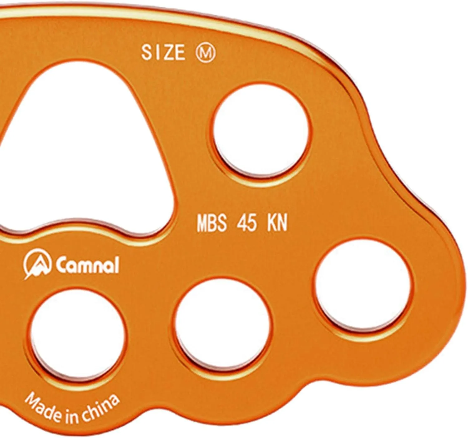 8 Holes Rigging Plate Climbing Paw 4500kg High Strength Work Descender Abseiling Hardware Accessories Equipment