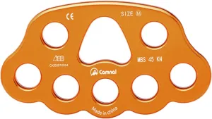 8 Holes Rigging Plate Climbing Paw 4500kg High Strength Work Descender Abseiling Hardware Accessories Equipment