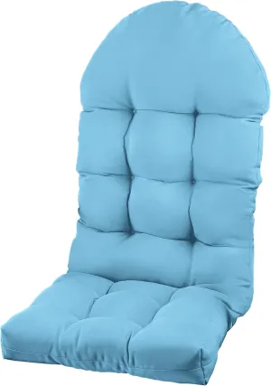 Adirondack Chair Cushion, Rocking Chair Cushion 44x19.4x4 inch, High Back Patio Cushions of Upper and Lower with Ties, Sunscreen and Fade-Resistant (Baltic Sea, 1)