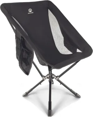 ADJ-S2 Portable Camping Chair - Adjustable Height Folding Chair, Compact Collapsible Chair Setup in 8s, Outdoor Chair for Camping, Beach, Sports/Music Events, Supports 330LBS - 2025 Edition