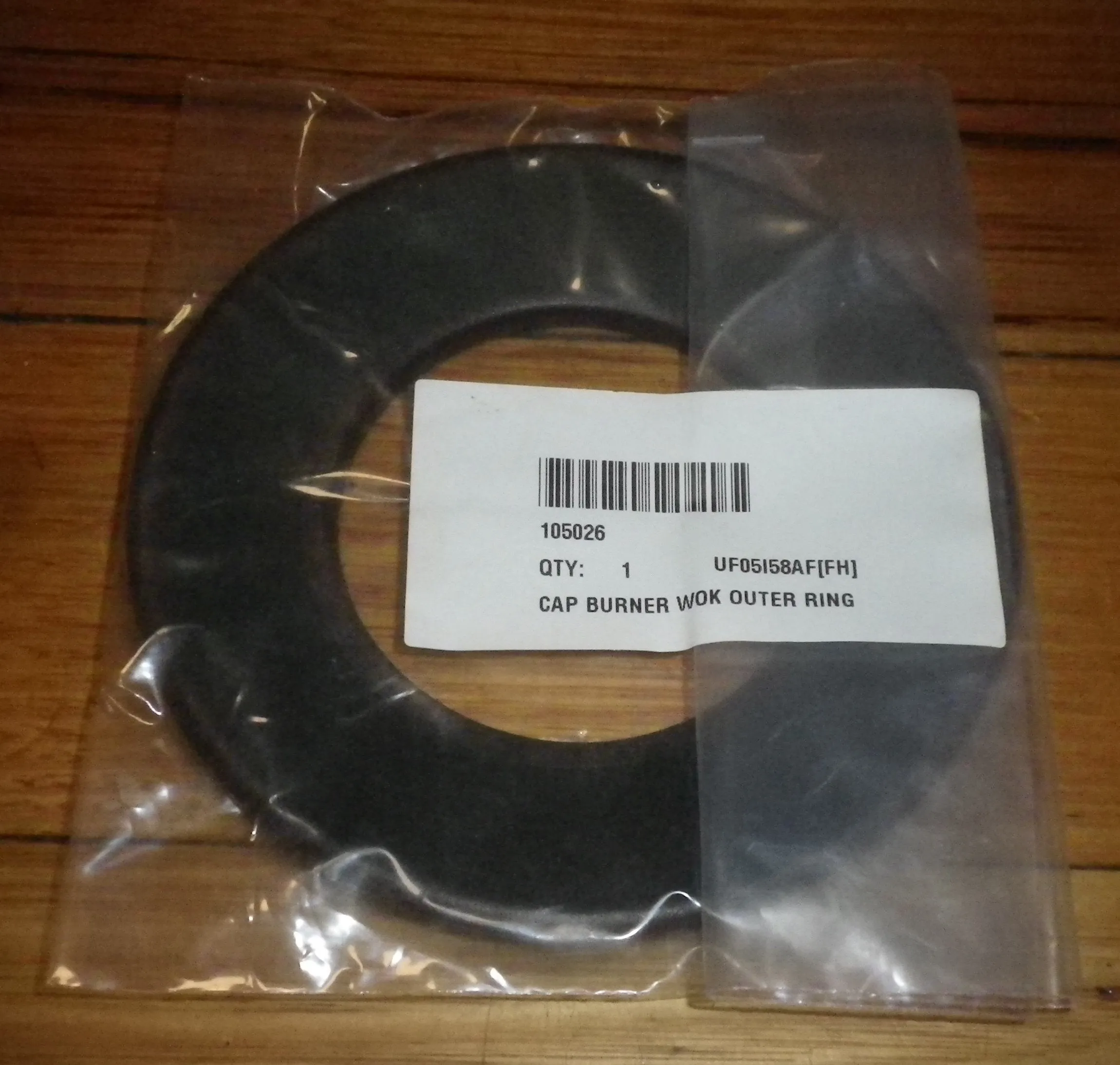 AEG HG75FXA, HG90FXA Matt Black 132mm Outer Wok Burner Cap - Part # 105026