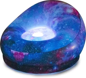 Air Candy Illuminated Inflatable LED Chair (Galaxy Chair Hubble Telescope LED Illuminated Game Chair)
