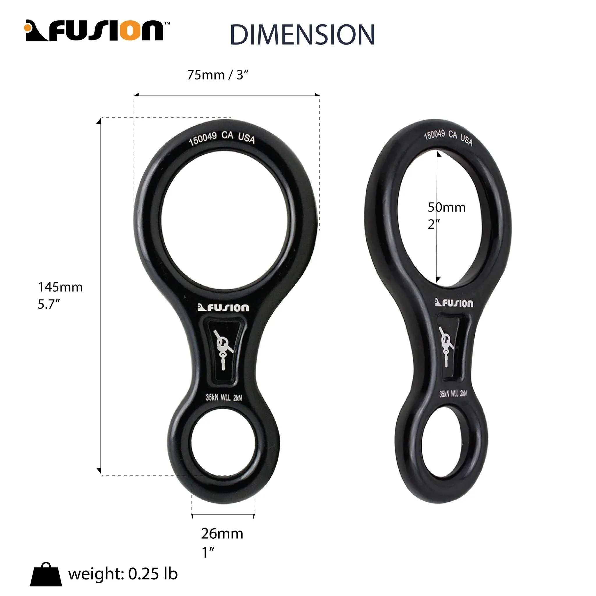 Aluminum Figure 8 Descender