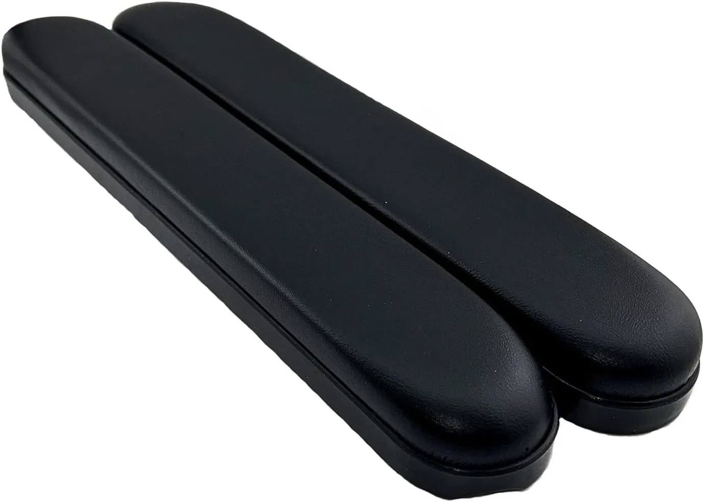 AlveyTech Heavy Duty 14" Full Length Armrest Pad for Wheelchair (Set of 2) - Black Vinyl Comfortable Pad with Four Mounting Screws, Replacement Accessories, for Invacare & Drive Medical Wheelchairs
