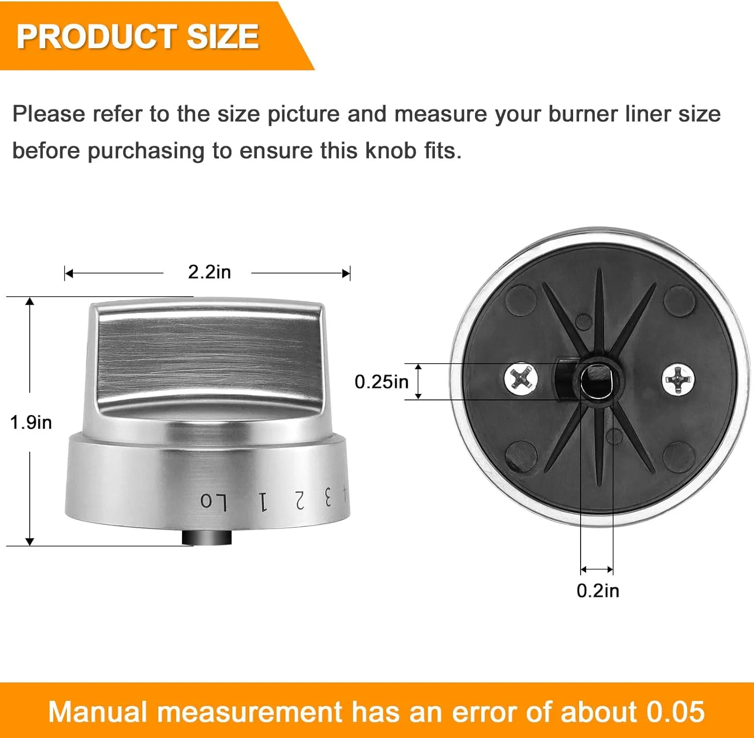 AMI PARTS Fits for GE Stove Knobs Replacement WB03X24818 Compatible with Ge Gas Range Stove Knobs - (Not Universal) Replace 4363588 AP5989029 PS11729081 EAP11729081 5-Pack B09Y8MTWZ2