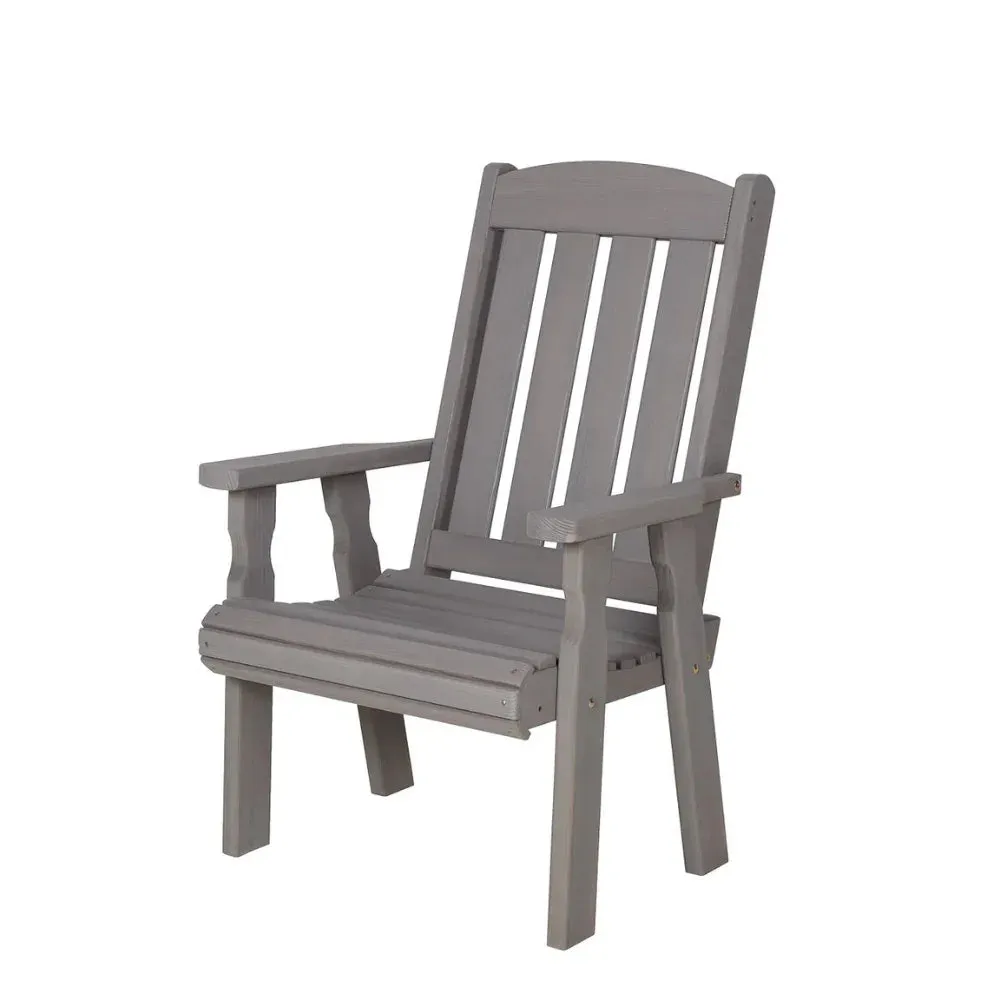 Amish Casual Heavy Duty 600 Lb High Back Mission Treated Patio Chair