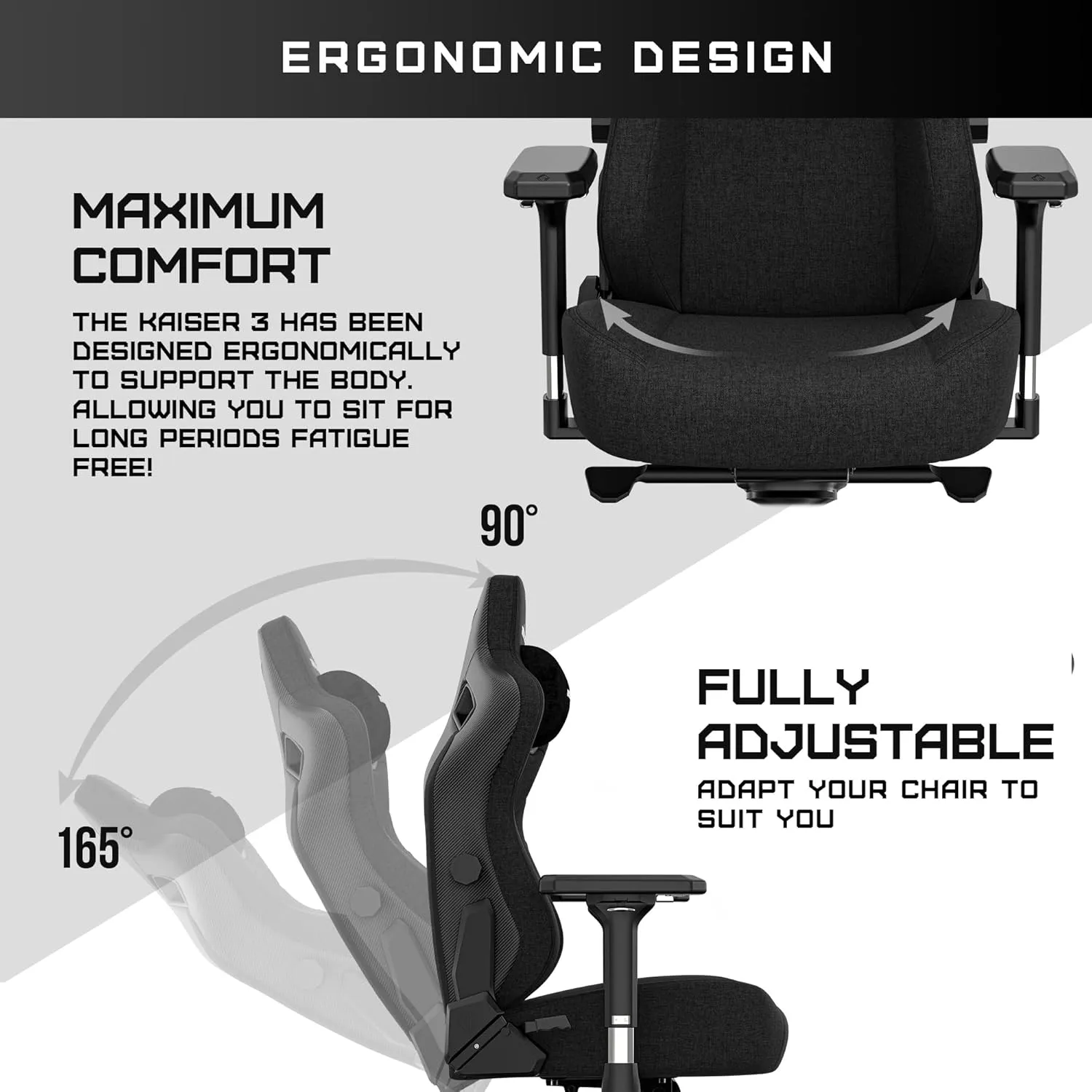 Anda Seat Kaiser 3 Large Gaming Chair for Adults - Ergonomic Green PVC Leather Gaming Seat with Lumbar Support, Comfortable Office Chair with Neck Support - Heavy Duty Wide Computer Seat