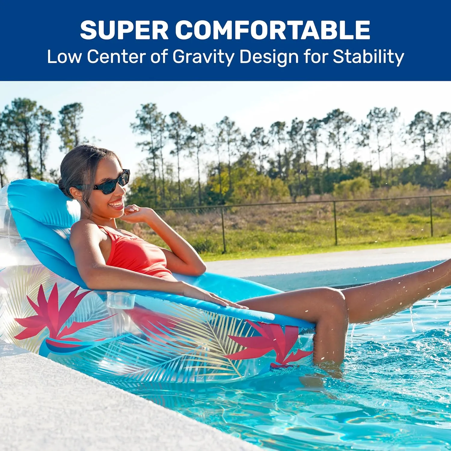 Aqua Pool Chair Float for Adults – Zero Gravity Pool Floats – Multiple Colors/Shapes/Styles – for Adults and Kids Floating