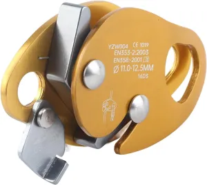 Automatic Braking Descender for 11-12.5mm Rope | Auto Lock Climbing Gear for Rescue/Rappel/Work at Height | Adjustable Aluminum Alloy Secure Device