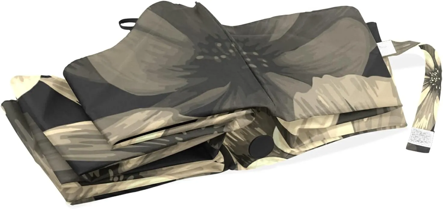 Automatic Folding Umbrella, Portable Strong Travel Rain Umbrella, Auto Open/Close Lightweight Compact Sun Anti-UV Parasol