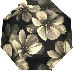 Automatic Folding Umbrella, Portable Strong Travel Rain Umbrella, Auto Open/Close Lightweight Compact Sun Anti-UV Parasol