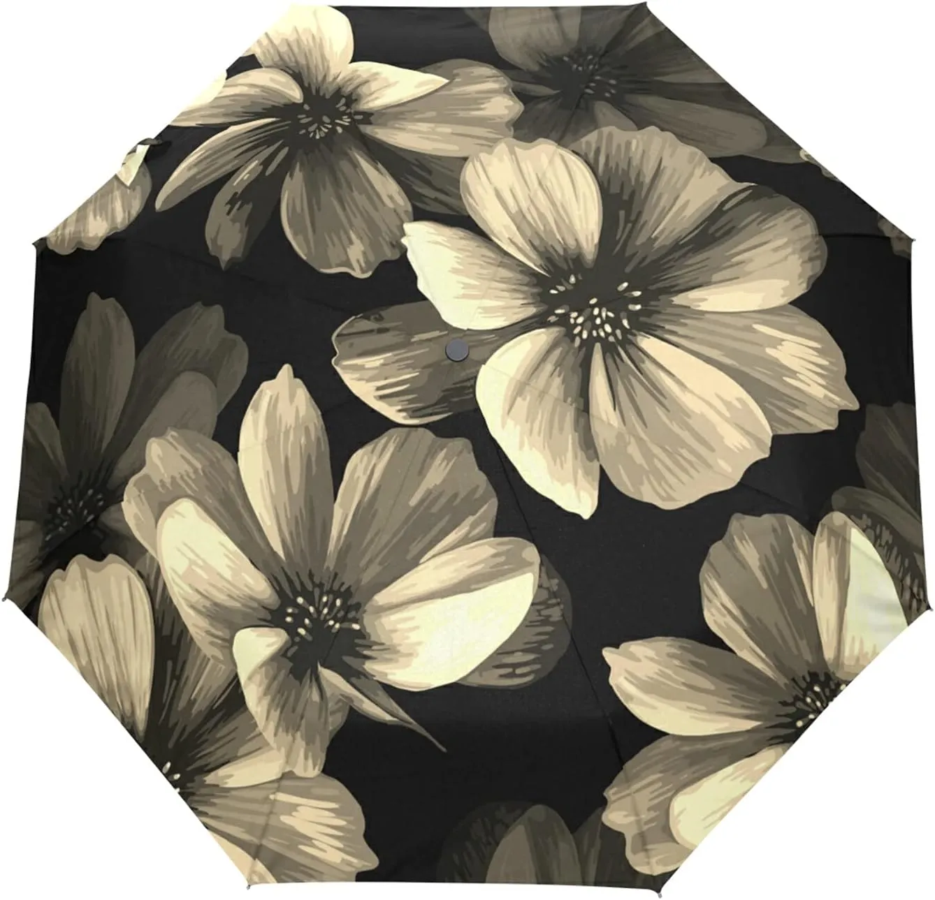 Automatic Folding Umbrella, Portable Strong Travel Rain Umbrella, Auto Open/Close Lightweight Compact Sun Anti-UV Parasol