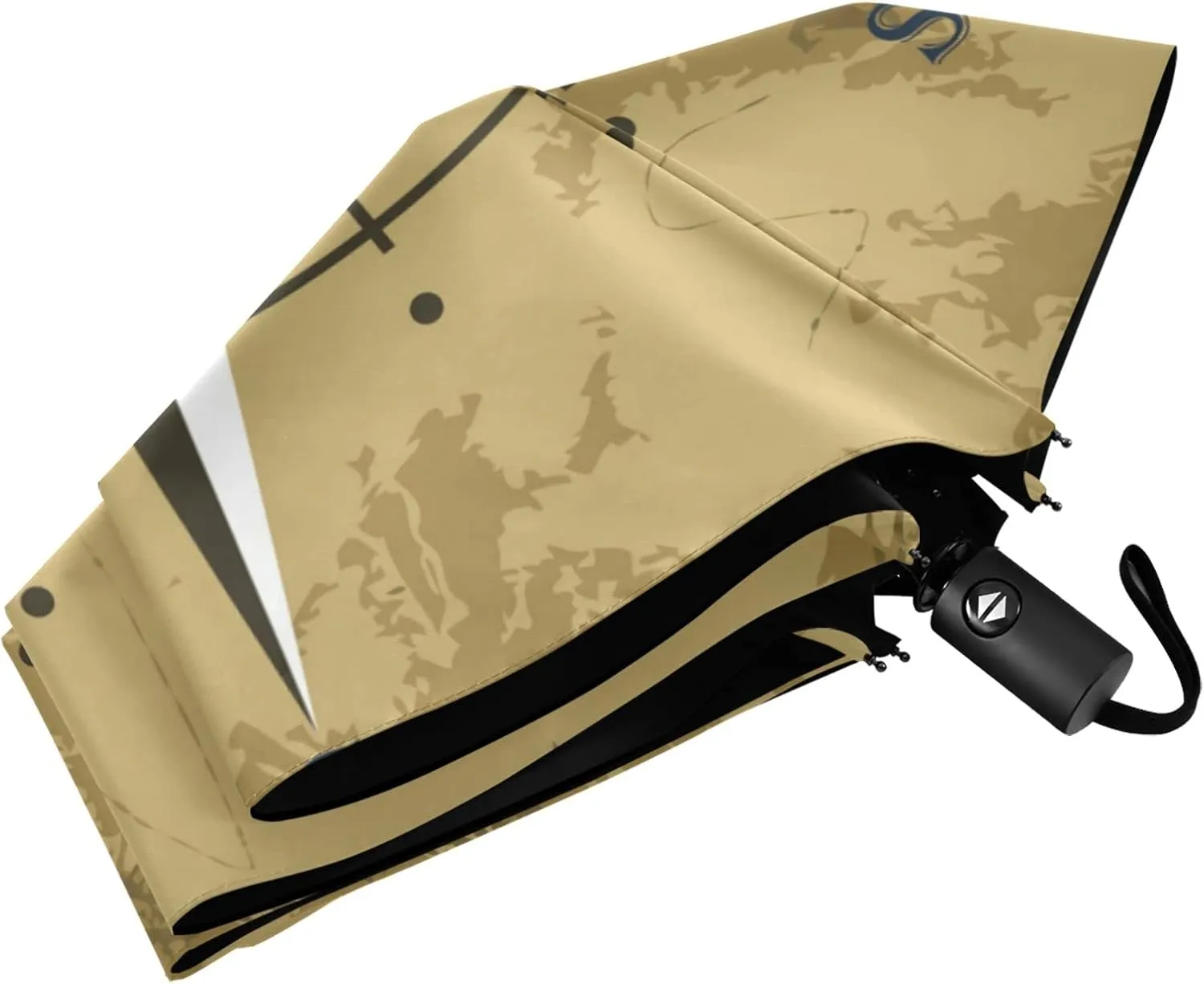 Automatic Lightweight Folding Umbrella, Auto Open/Close Portable Sun Travel Parasol, Compact Anti-UV Strong Rain Umbrella