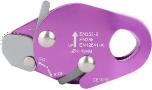 Aviation Aluminum Climbing Descender Self Braking Stop Climbing Rope Grab Stopper Peak Gear for Mountaineering