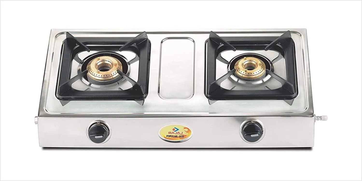 Bajaj Popular Eco, 2-Burner Stainless Steel